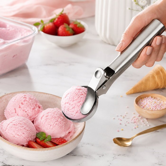 Edelstahl Eislöffel