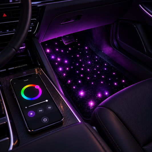 StarGlow™ LED Auto-Fußmatten – Ambientebeleuchtung für Vordersitz